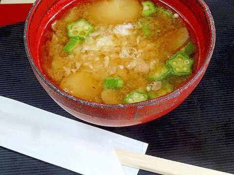 夏バテ予防☆　元気が出る「オクラ納豆汁」